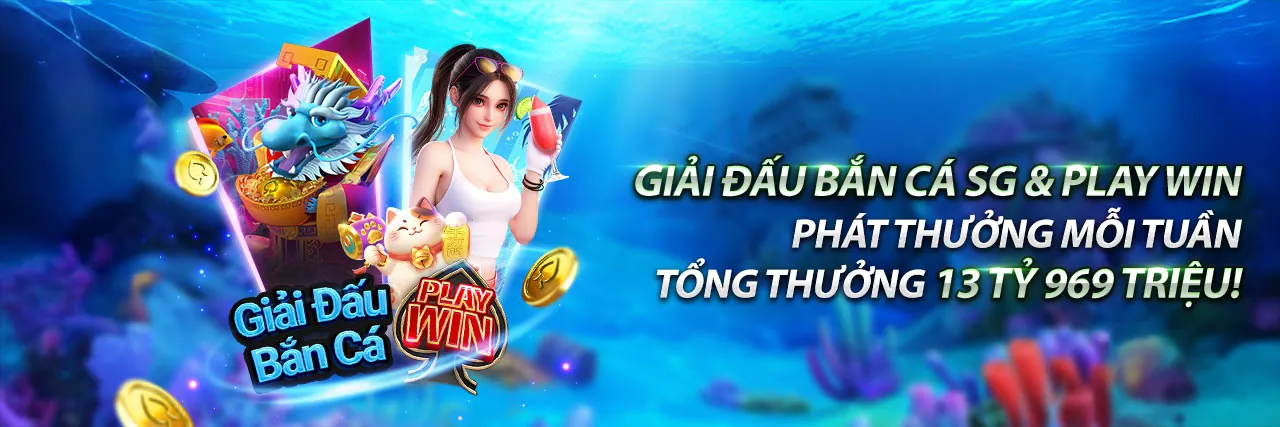 Hình ảnh banner slot game scv288 với tiền vàng và biểu tượng may mắn